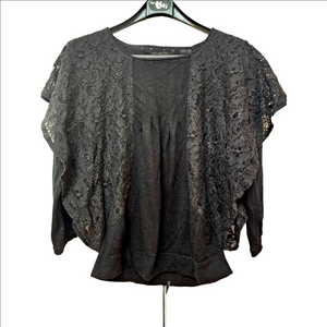 Akiabara Vintage Gothic Y2K Lace Sweater  80's Witchy Fantasy Vibes